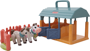 First Friends Cow & Horse Stable Set