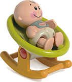 First Friends Baby with Crib