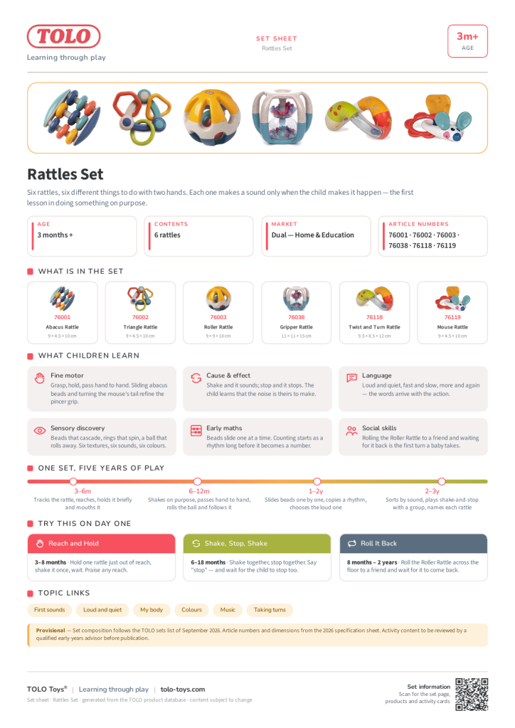 Set sheet · Rattles Set