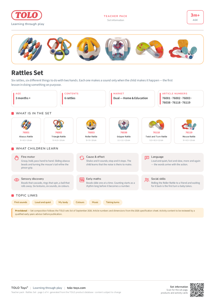 Teacher pack · Rattles Set