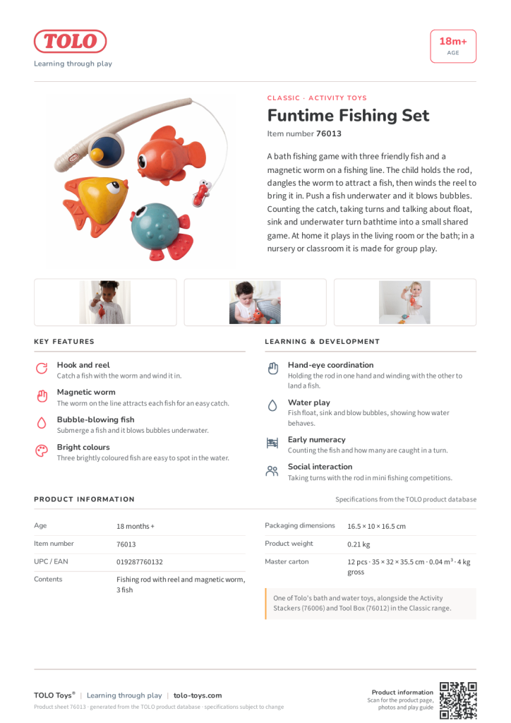 Product sheet · Funtime Fishing Set