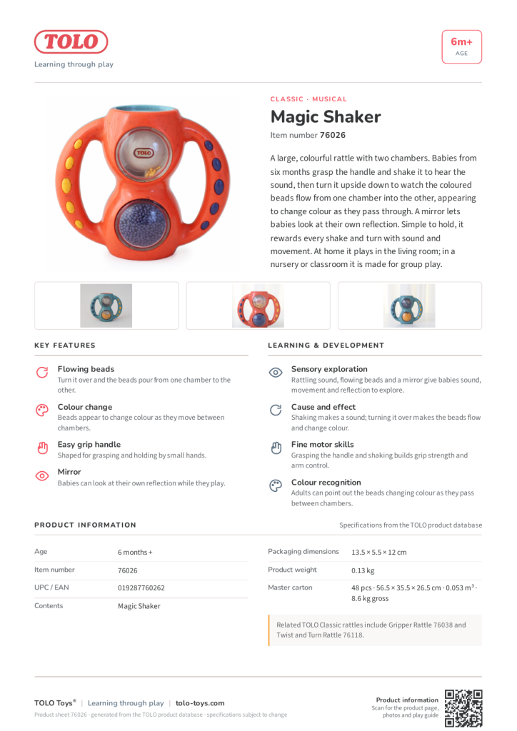 Product sheet · Magic Shaker