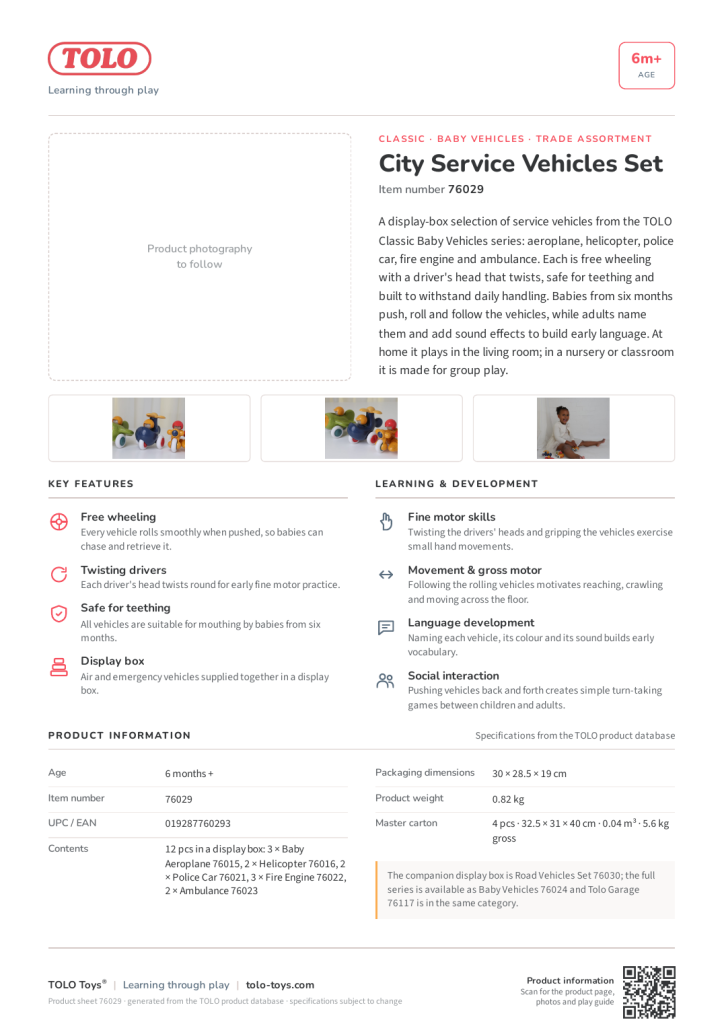 Product sheet · City Service Vehicles Set