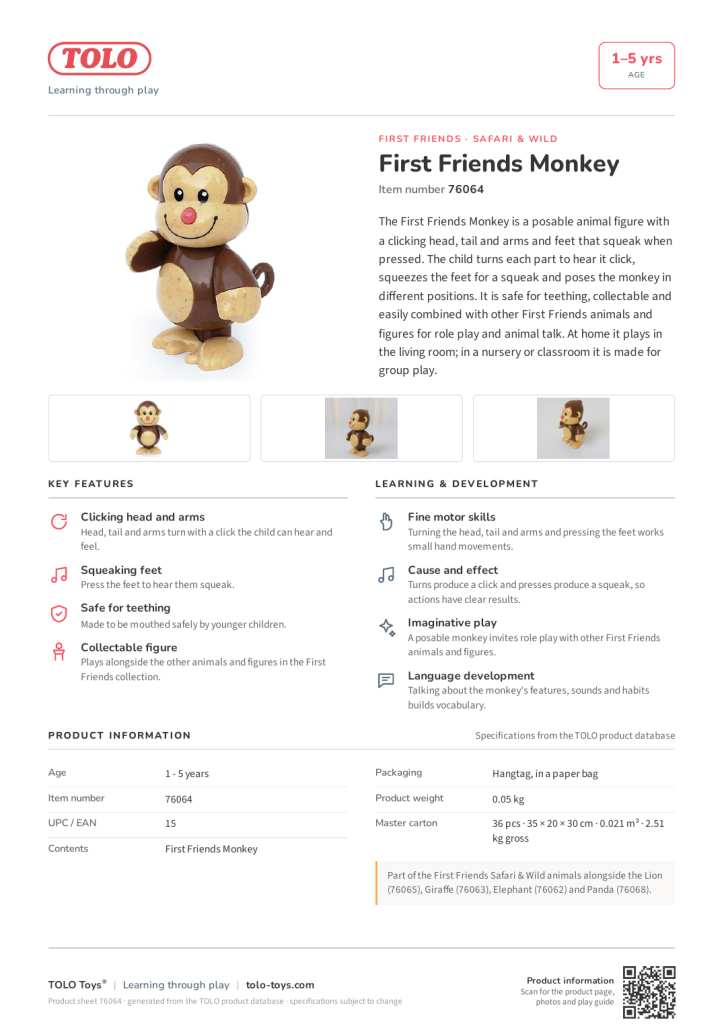 Product sheet · Monkey