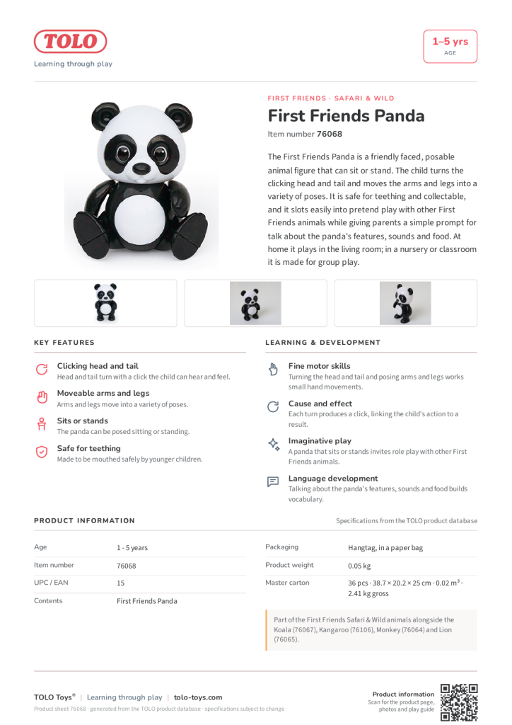 Product sheet · Panda